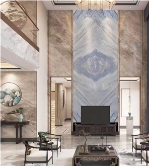 Brazil Azul Caribe Quartzite Slab&Tiles For Project
