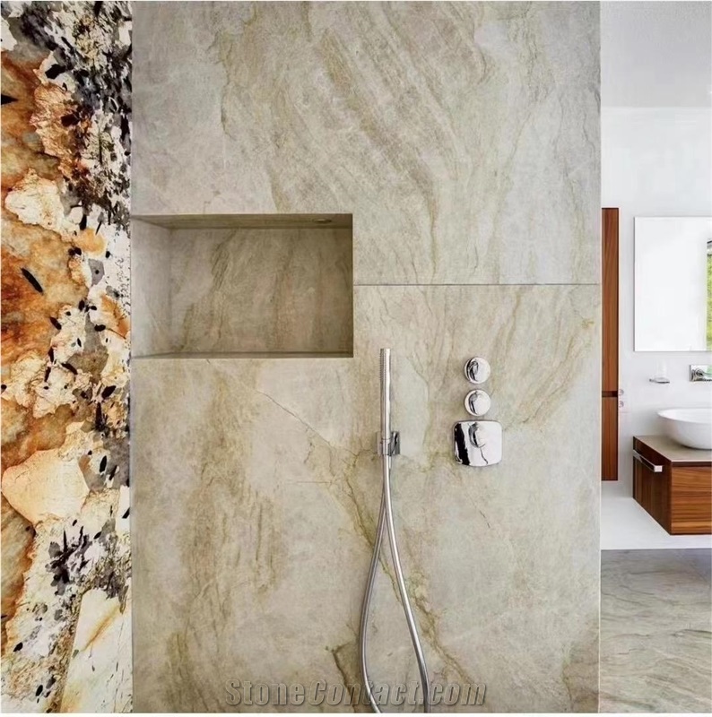 Brazil Taj Mahal Quartzite Slab&Tiles For Project