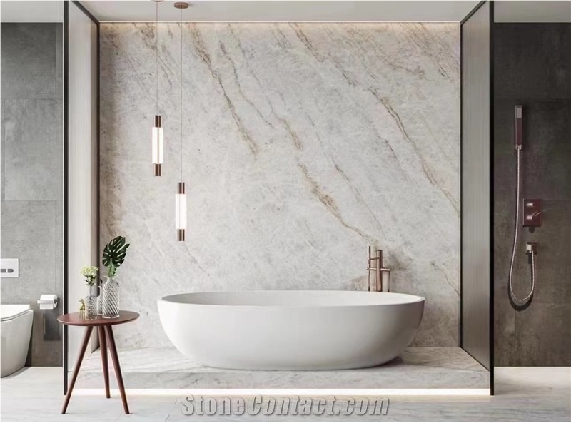 Brazil Taj Mahal Quartzite Slab&Tiles For Project