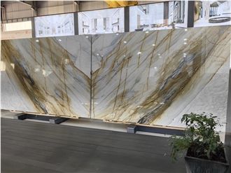 Calacatta Gold Marble Slab Tiles