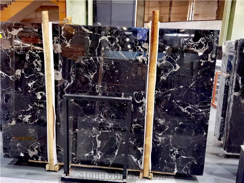 Century Black Ice Flower Marble Slab&Tiles For Flooring