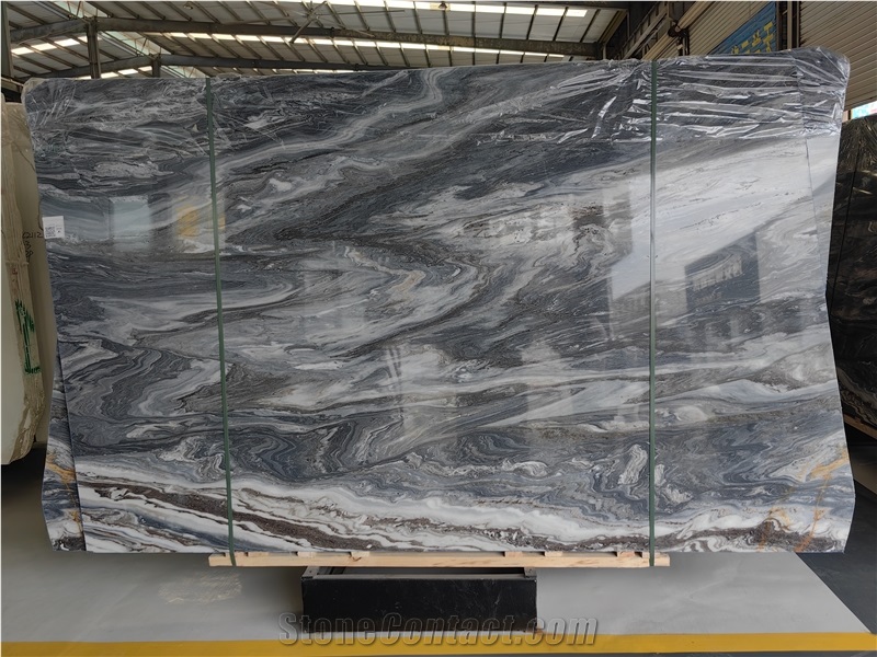 China Palissandro Blue Sand Marble Polished Big Slabs Tiles