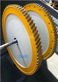 D400mm Silence Sintered Flat Wheels For Granite Groving