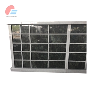 120 Niche Grey Granite Columbarium & Imperial Green Shutters