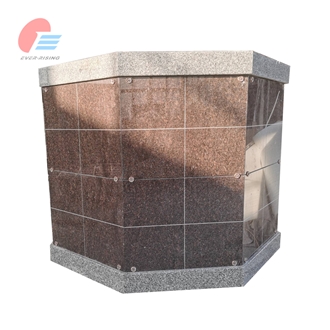 EC-6410  64 Niche Stin Grey Granite Octagonal Columbarium
