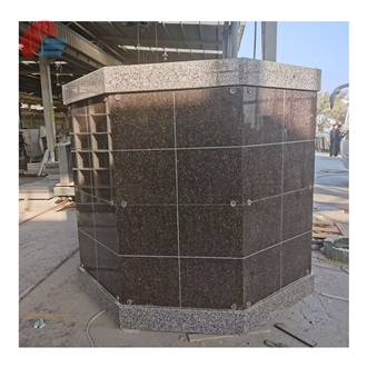 EC-6410  64 Niche Stin Grey Granite Octagonal Columbarium