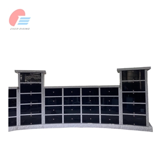 Grey Granite Curved Shape 188 Niche Columbarium