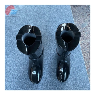 India Black Granite Boot Shape Monumental Vases