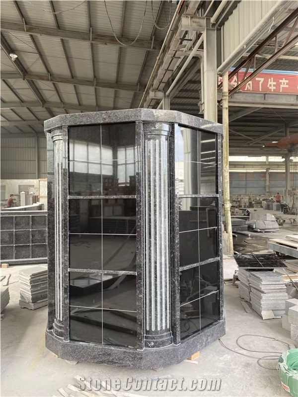 Steel Dark Gray 72 Niche Hexagonal Columbarium