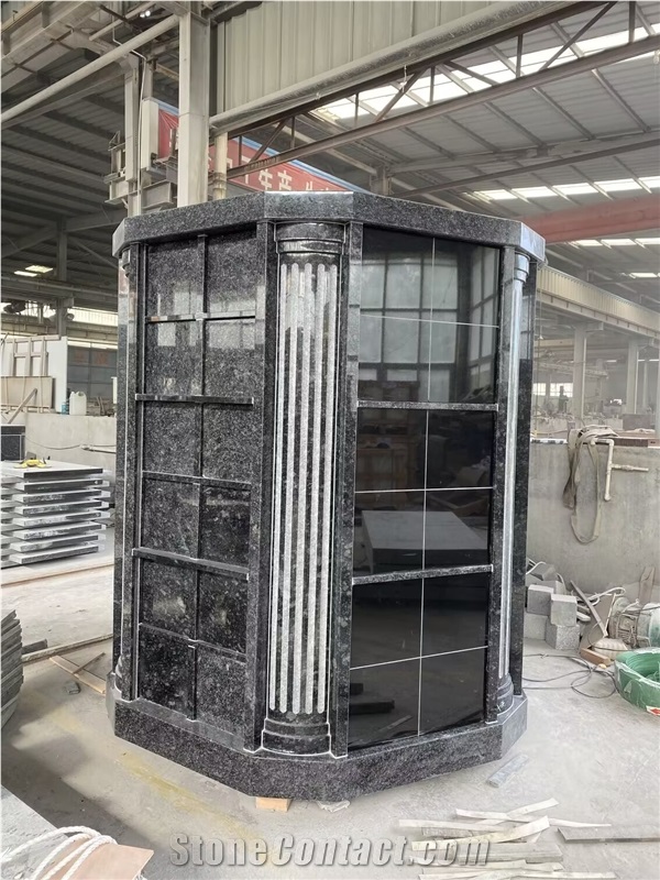 Steel Dark Gray 72 Niche Hexagonal Columbarium