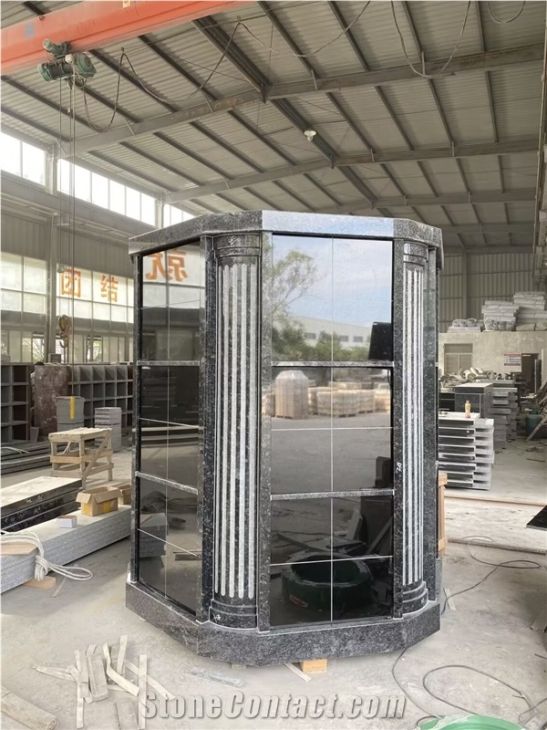 Steel Dark Gray 72 Niche Hexagonal Columbarium