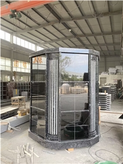 Steel Dark Gray 72 Niche Hexagonal Columbarium