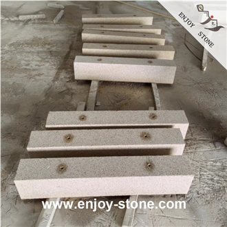 G682 Yellow Rusty Granite Landscaping Kerbstone With Holes G682 Yellow Rusty Granite Landscaping Kerbstone With Holes