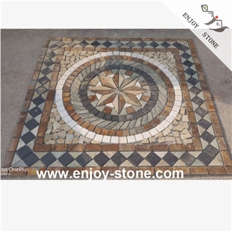 Slate Mosaic Floor Medallions