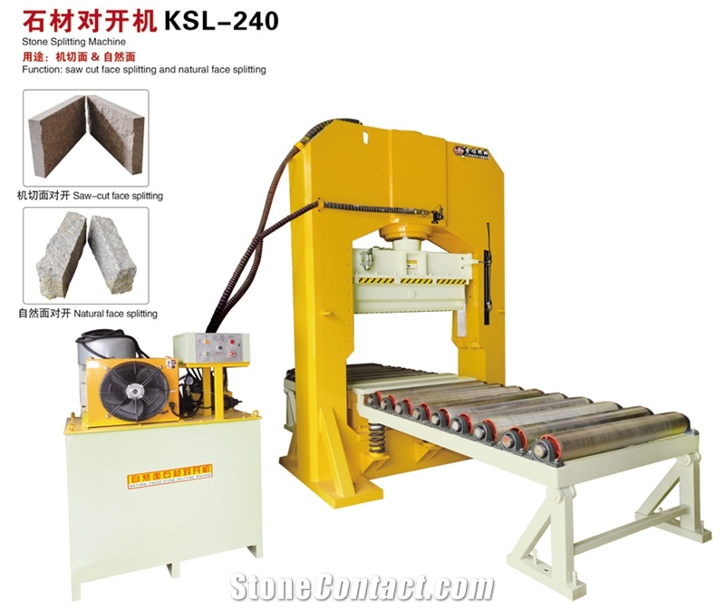 Saw Cut Face & Natural Face Stone Splitting Machine