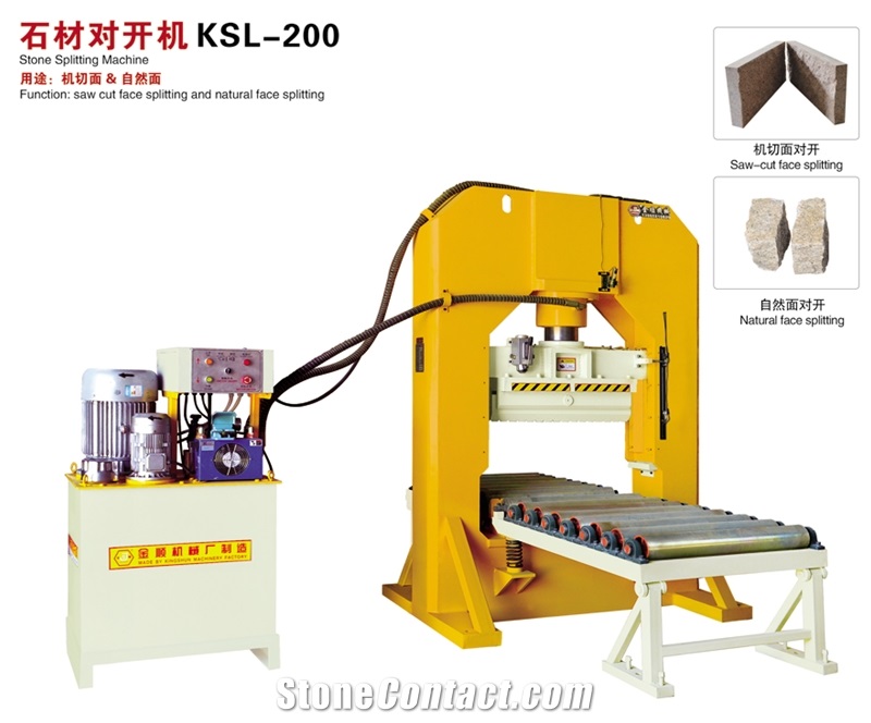 Saw Cut Face & Natural Face Stone Splitting Machine