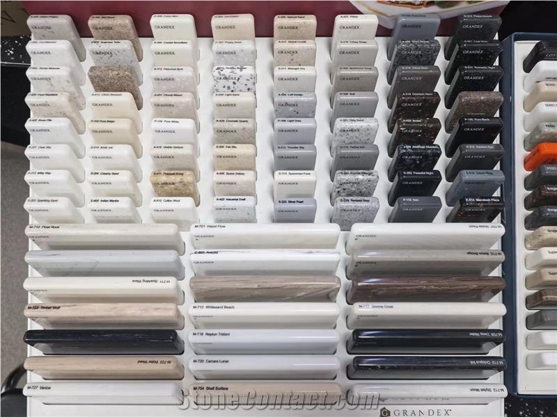 Quartz, Marble, Artificial Stone Samples Show