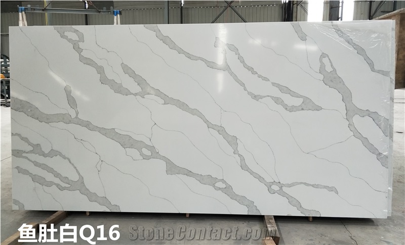 Artificial Calacatta Quartz Slabs