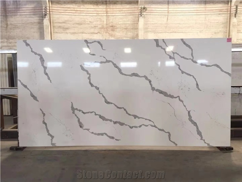 Artificial Calacatta Quartz Slabs