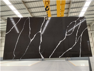 Calacatta Black Quartz Slabs