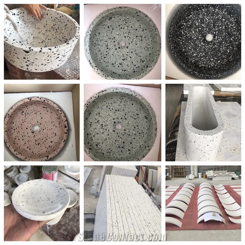 Terrazzo Bathroom Sinks