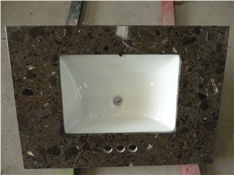 White Terrazzo Bathroom Sink