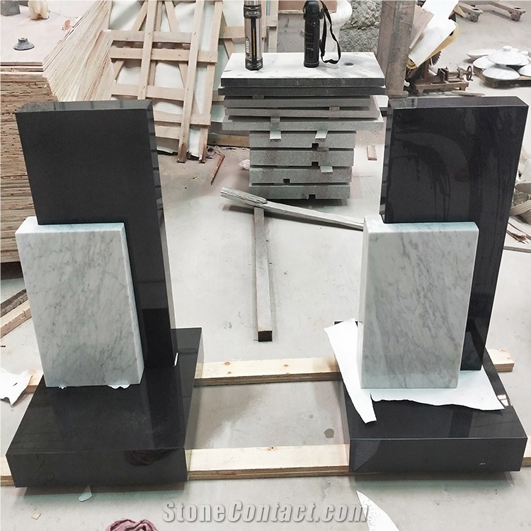 Black Granite Tombstone