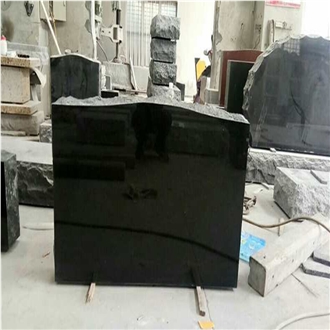 Black Granite Tombstone