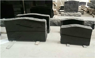 Black Granite Tombstone
