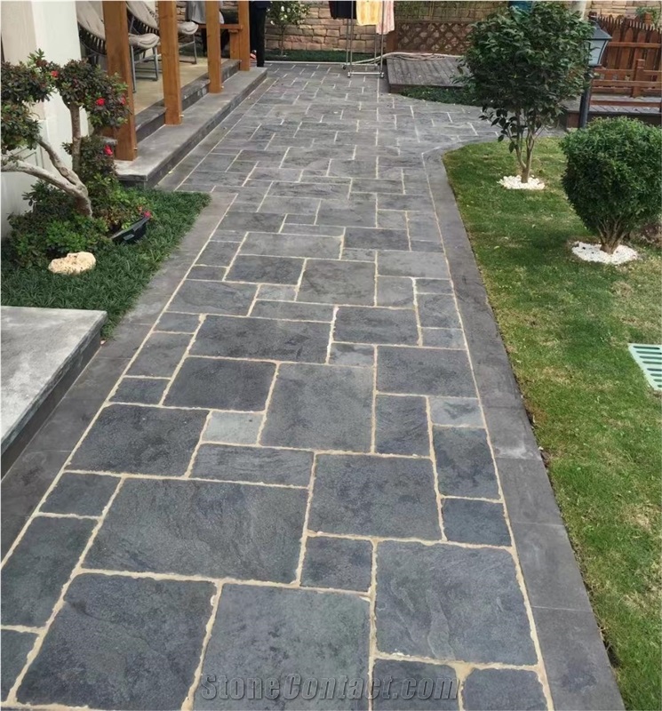 China Black Limestone Wall Tiles And Floor Tiles