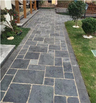 China Black Limestone Wall Tiles And Floor Tiles