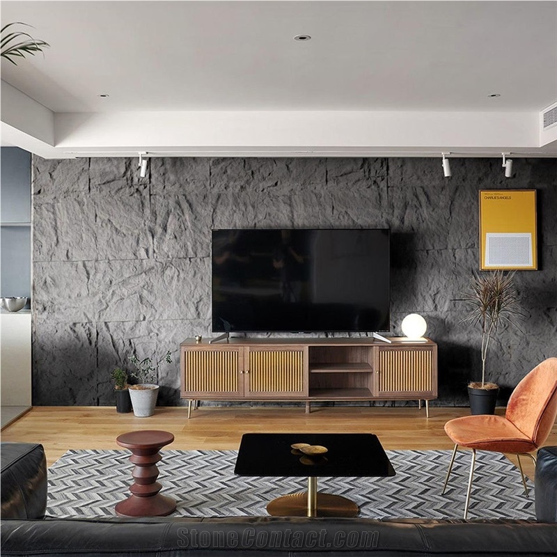 China Black Limestone Wall Tiles And Floor Tiles
