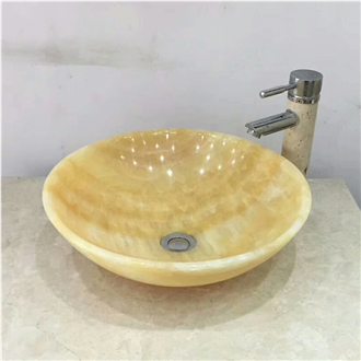 China Honey Onyx Round Sinks