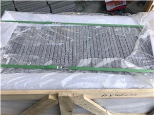 New G684 Berry Black Granite Flamed Tiles