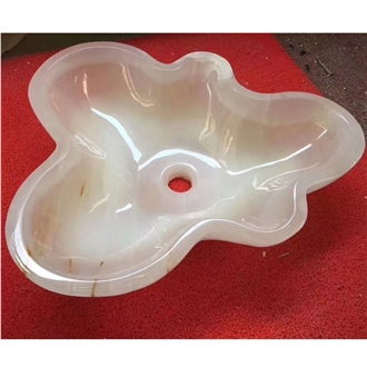 White Onyx Art Design Sinks