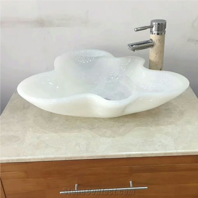White Onyx Art Design Sinks