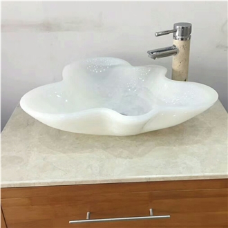 White Onyx Art Design Sinks