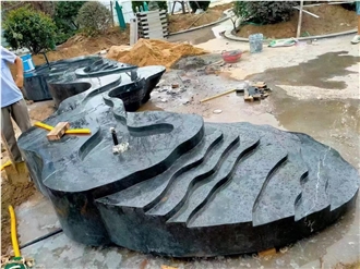 Black Rock Granite Honed Landscaping Garden Design Product