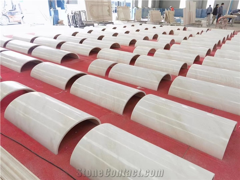 China Crystal Ice Marble Polished Column Shafts