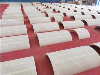 China Crystal Ice Marble Polished Column Shafts