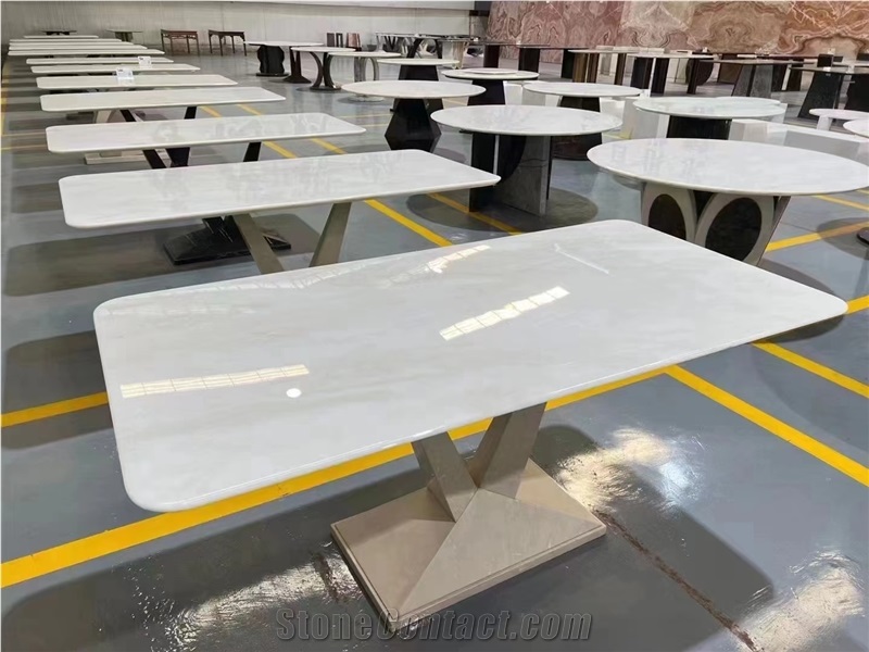 China Crystal Ice Marble Polished Table Top