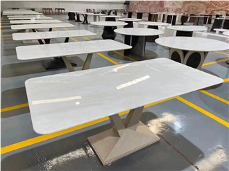 China Crystal Ice Marble Polished Table Top