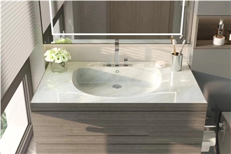 China Crystal Ice Marble Polished Table Top