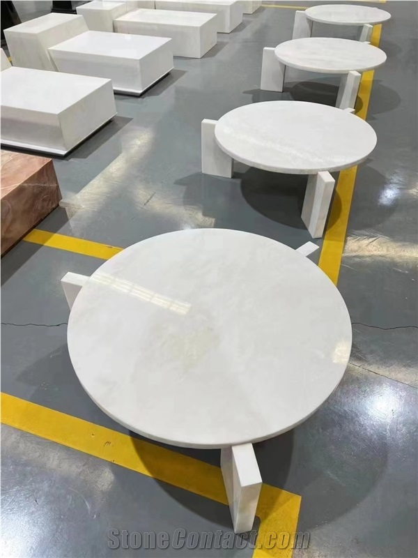 China Crystal Ice Marble Polished Table Top