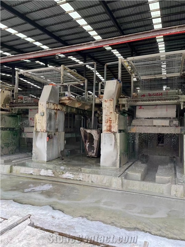 China Guizhou Wood Grain White And Grey Marble  Blocks