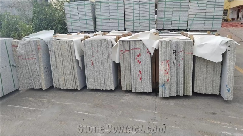 China New G603 Granite White Flamed  Kerbstone
