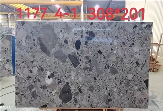 China Panda Grey Marble Polished Marble Slabs