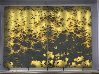 China Peacock Ink Jade Onyx Polished Big Slabs
