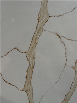 Calacatta Gold White Quartz Slabs Artificial Stone Slab