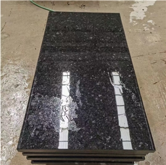 Angola Black Granite Slabs Polished Floor Wall Project
